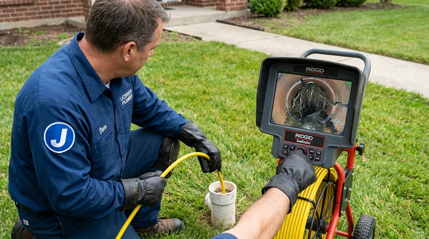 Sewer camera inspection being performed by Johns Plumbing LLC in Kuna